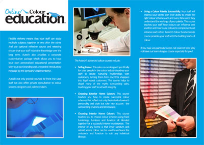 Autech colour education brochure
